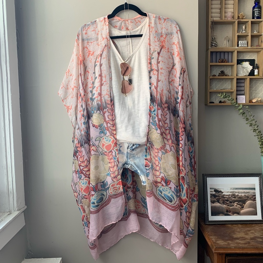 Blush Kimono Coverup